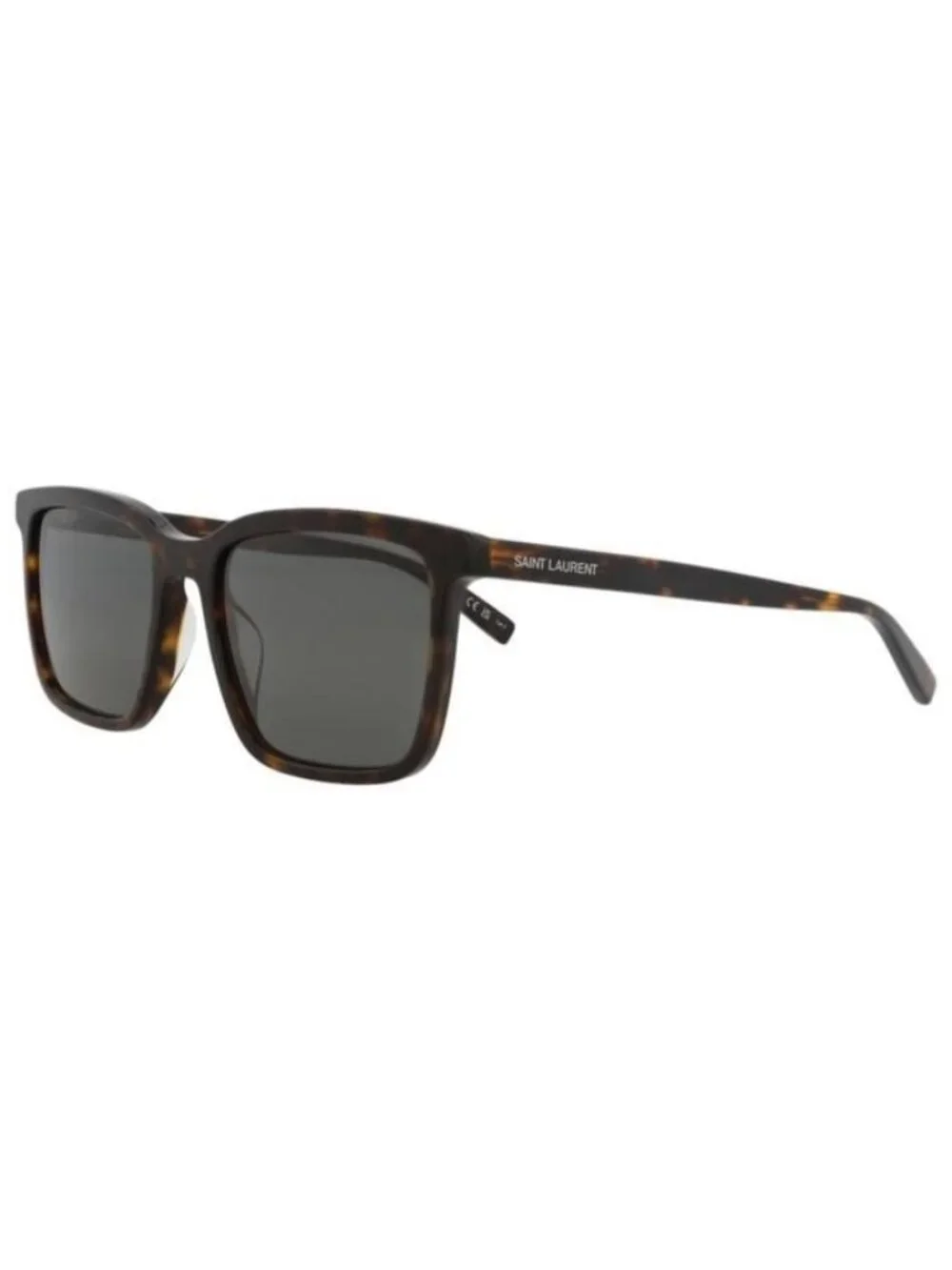 New Saint Laurent Mens Square/Rectangle Havana Havana Smoke Fashion Designer Sun